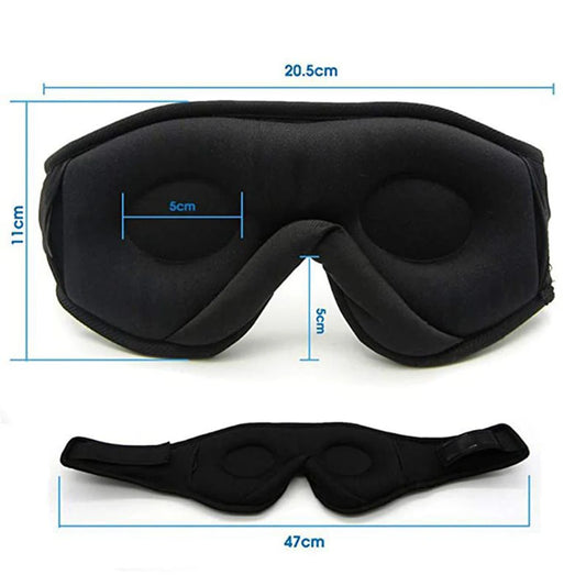 Buyvora™ Bluetooth Sleep Mask – 3D Wireless Headphones for Deep Sleep & Travel