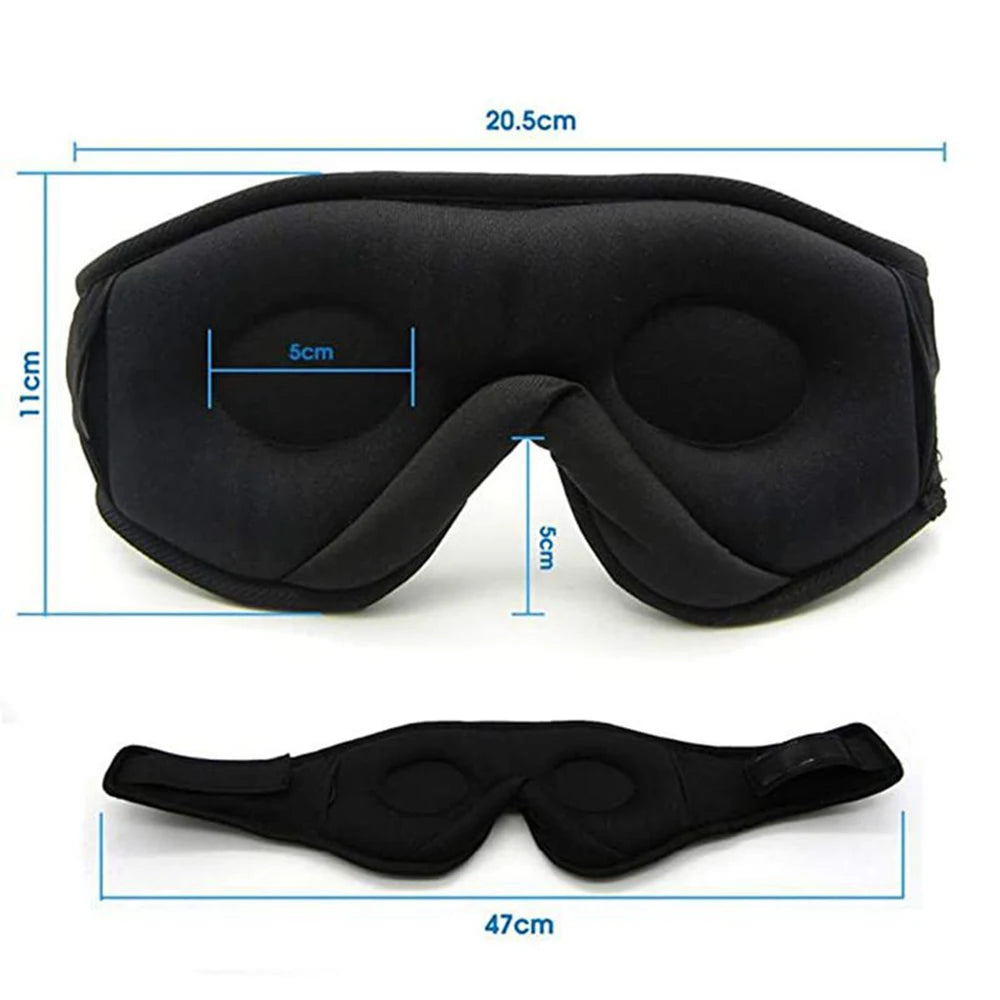 Buyvora™ Bluetooth Sleep Mask – 3D Wireless Headphones for Deep Sleep & Travel