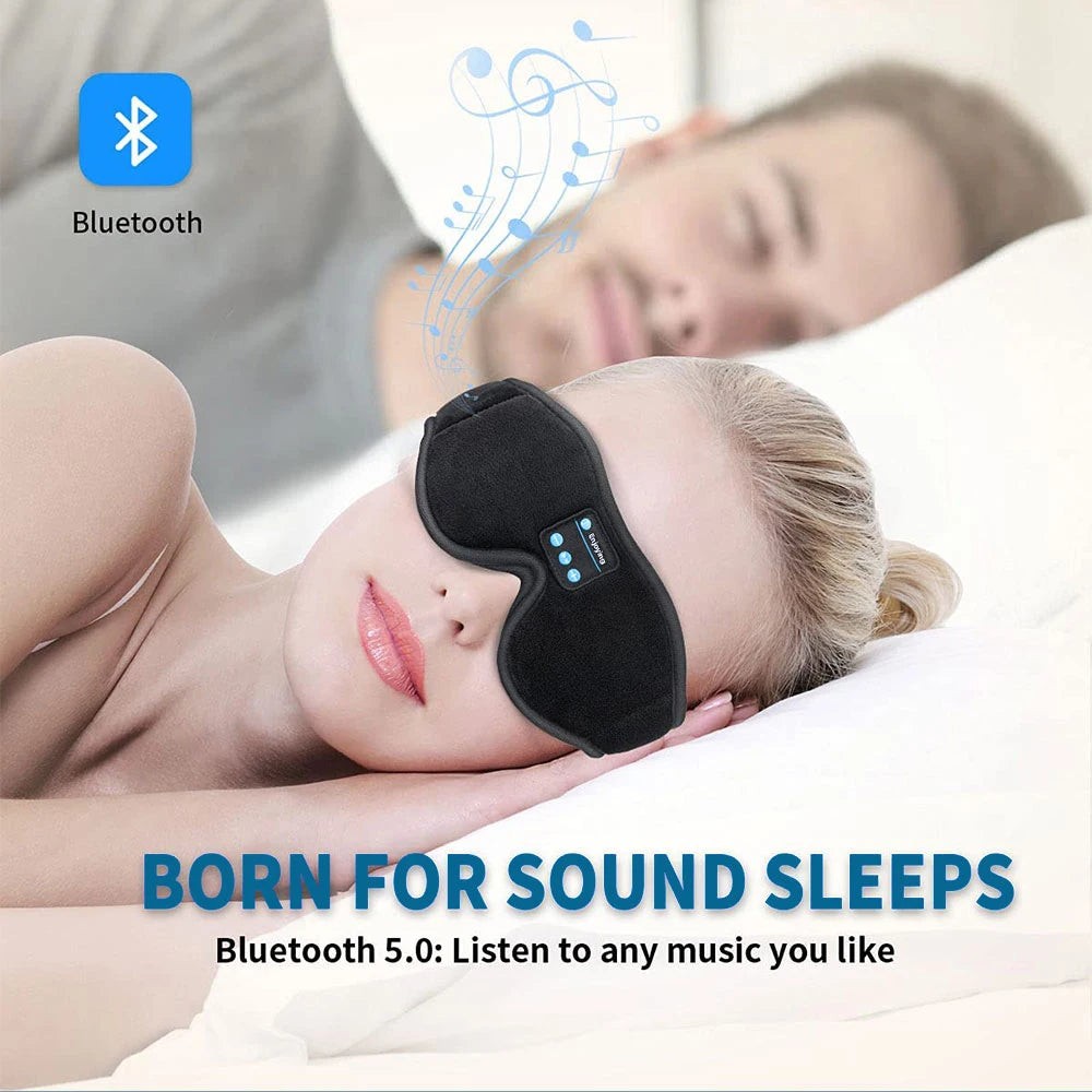 Buyvora™ Bluetooth Sleep Mask – 3D Wireless Headphones for Deep Sleep & Travel