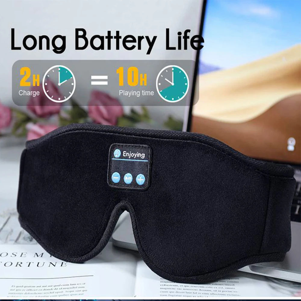Buyvora™ Bluetooth Sleep Mask – 3D Wireless Headphones for Deep Sleep & Travel